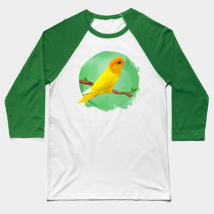 Yellow love bird Baseball T-Shirt